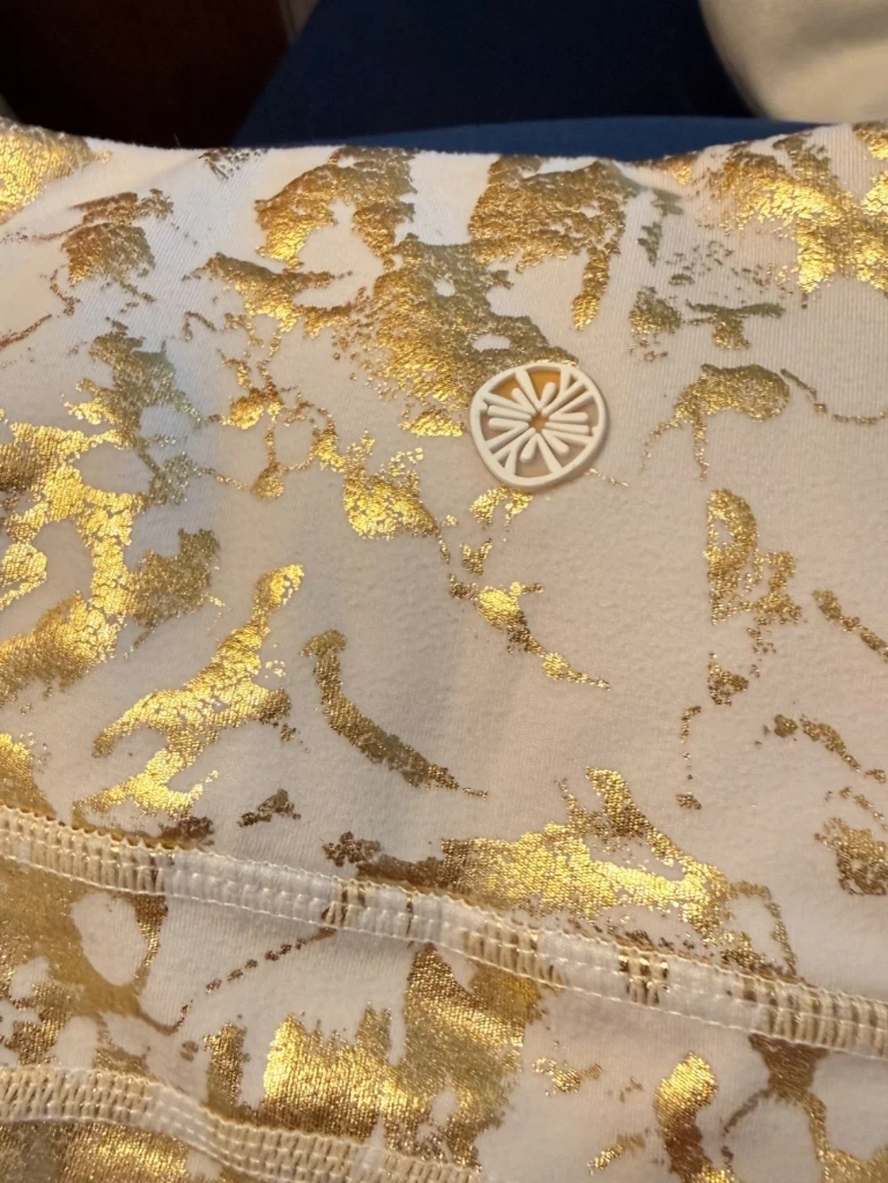Lilly Pulitzer Luxletic Weekender Leggings in Shoreline Foil S